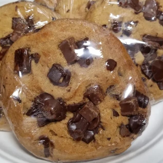 Giant Chocolate Chip Cookie.
